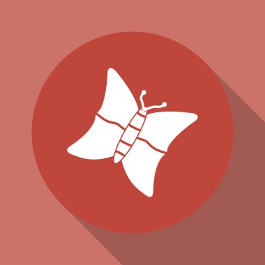 Kelebek vektör simgesi