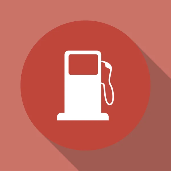 Señal de la boquilla de la bomba de gasolina. Icono de gasolinera . — Vector de stock