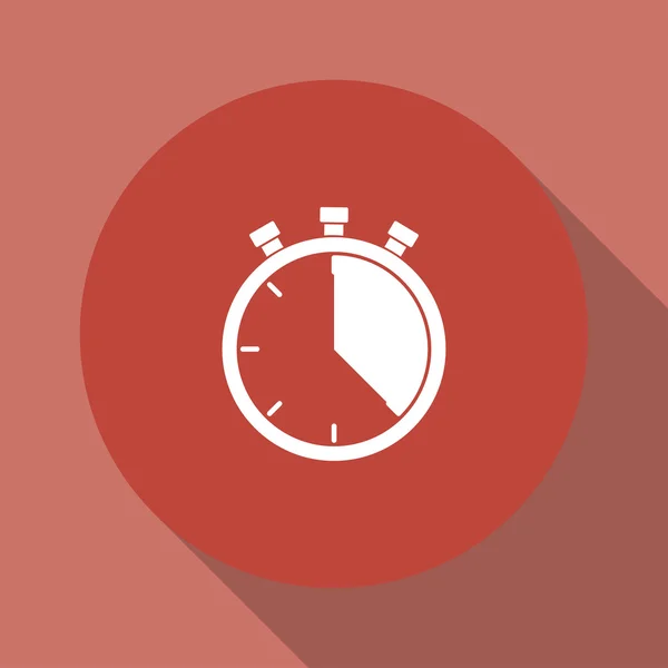 Stopwatch icoon, vectorillustratie. plat ontwerp stijl, — Stockvector