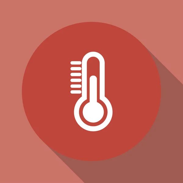 Thermometer icon. Flat design style. — Stock Vector