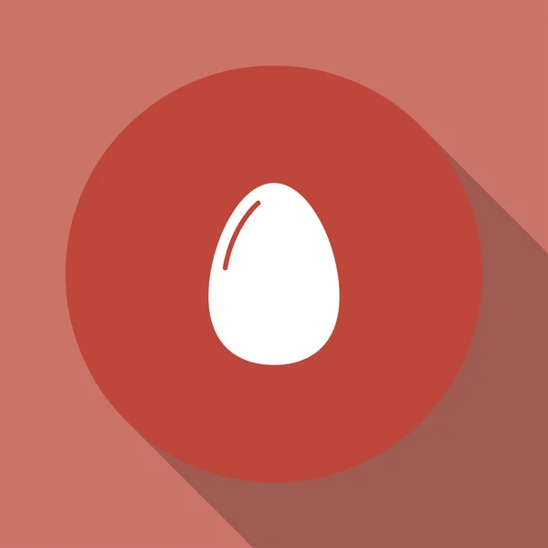 Vajíčko ikona. Plochý design styl. — Stockový vektor