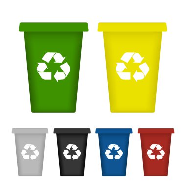 Ekolojik çöp küme. Vektör