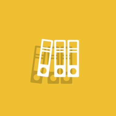 Klasör simgesi. Düz tasarım stili eps 10.