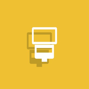 izole kamera flaş vektör