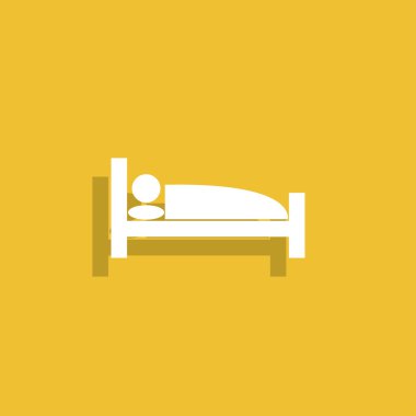 Uyku simgesi. Düz tasarım stili.