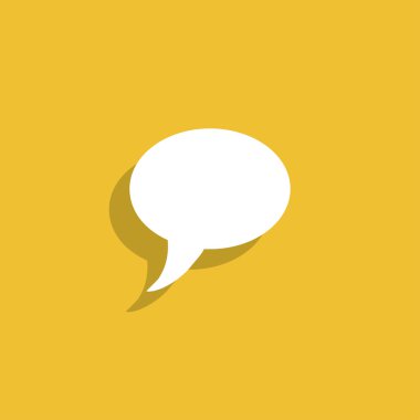 Sohbet düz simgesi .