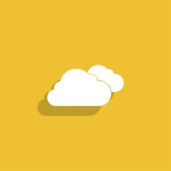 Εικονίδιο cloud, διανυσματική απεικόνιση. — Διανυσματικό Αρχείο