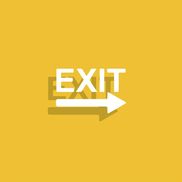 Exit-Symbol - Vektorillustration — Stockvektor