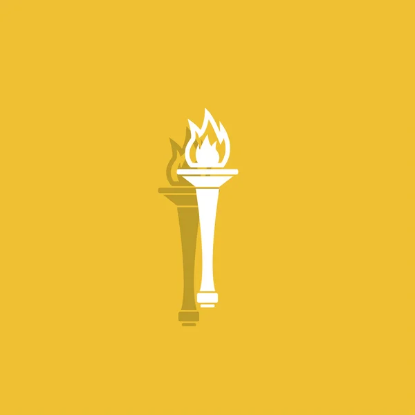 Torch icon - Vector — Stock Vector