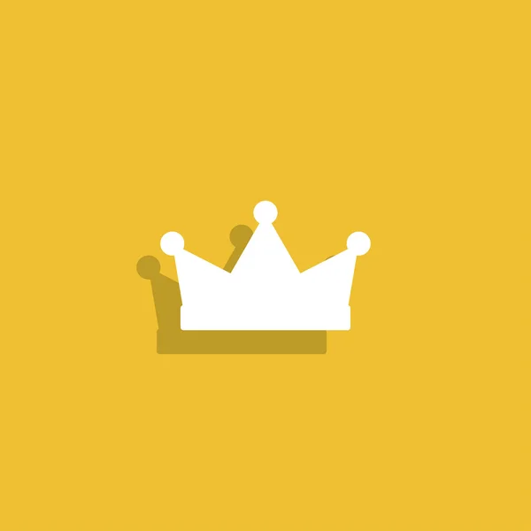 Crown icon. Flat design style. — Stock Vector