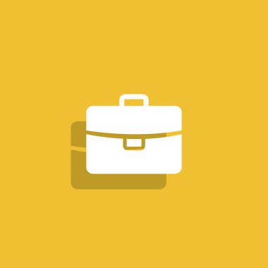 Evrak çantası ikonu, vektör illüstrasyonu. düz tasarım biçimi