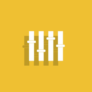 Equalizer'ı simgesi. düz 