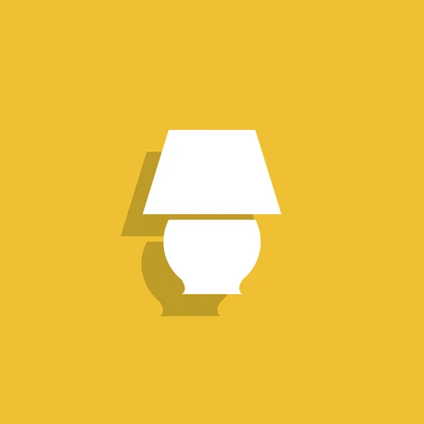 Icône de lampe. Style design plat . — Image vectorielle