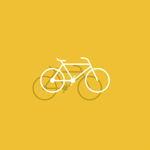 Icona minimalista della bicicletta. Vettore, EPS 10 — Vettoriale Stock