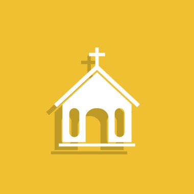 Kilise ikonu. Vektör İllüstrasyonu