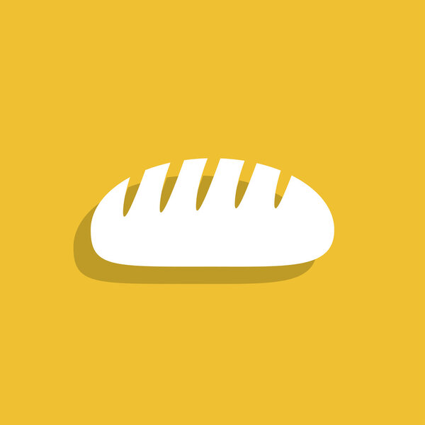 bread vector icon. Design style eps 10.