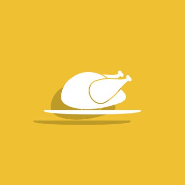 Tavuk. vektör simgesi