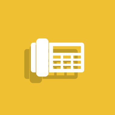 Telefon ikonu. düz tasarım biçimi 