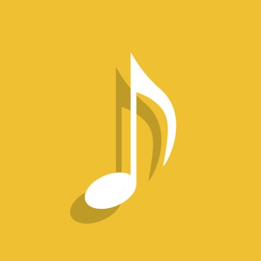 Müzik not simgesini - vektör
