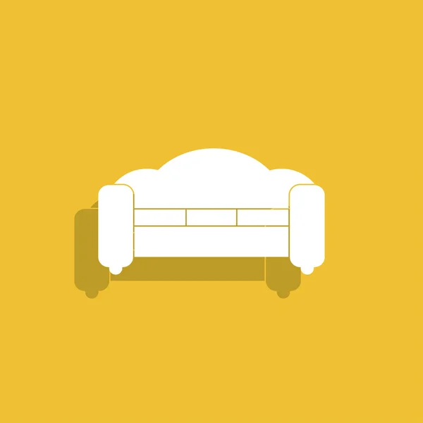 Sofa Icons.  Modern design flat style icon. — Stock Vector