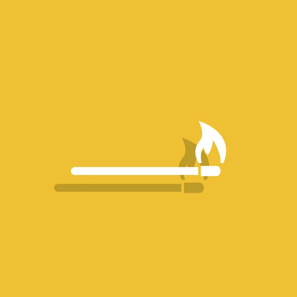 Match icon. Flat — Stock Vector