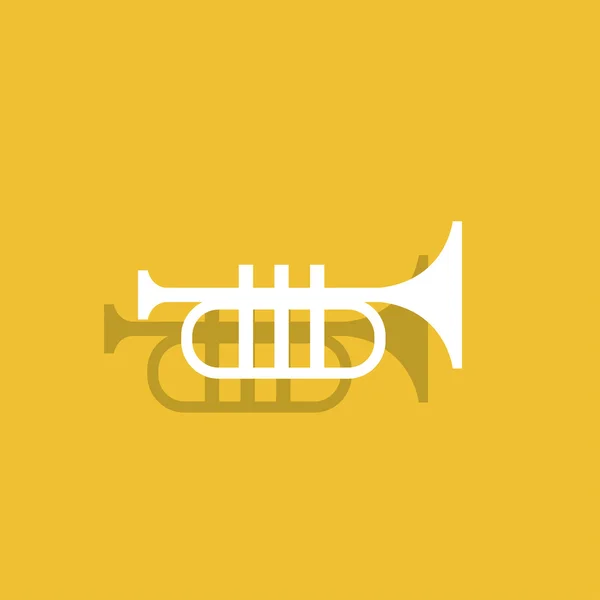 Trumpet-ikonen. Platt — Stock vektor