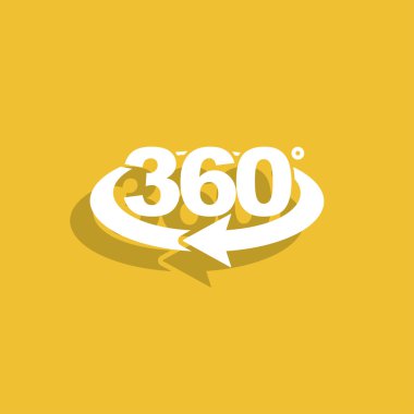 360 gradusav, web simgesi dönüşü. 