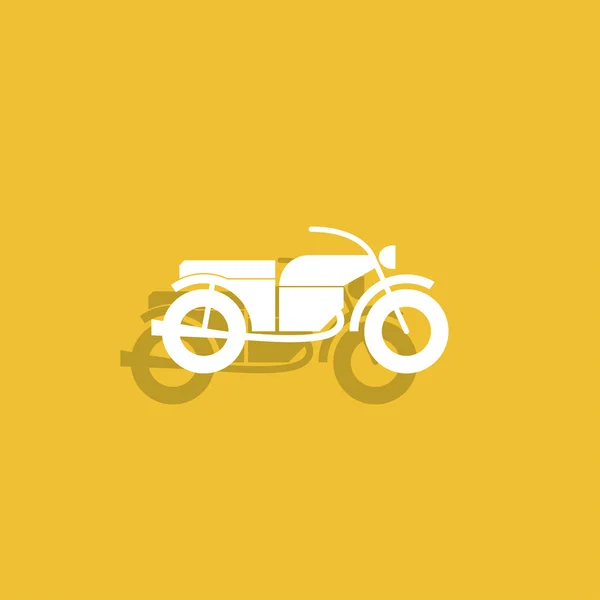 Motosiklet simgesi. Düz tasarım stili. — Stok Vektör