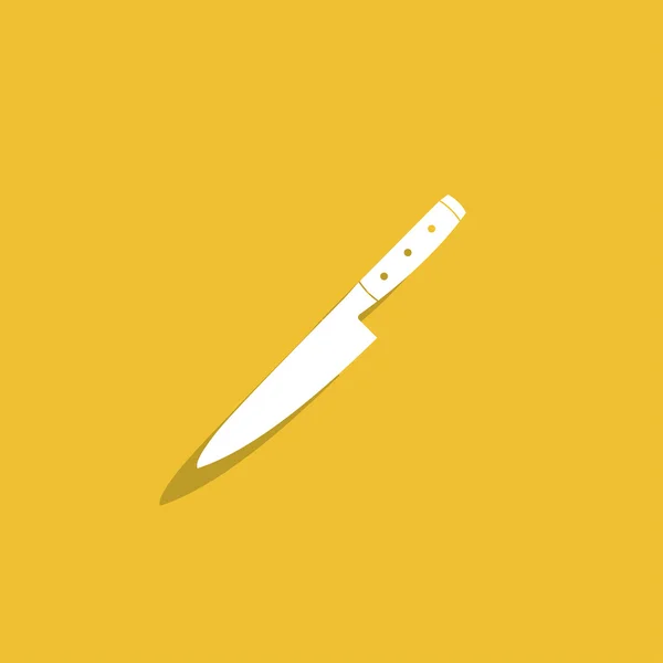 Icône de couteau. Plat — Image vectorielle