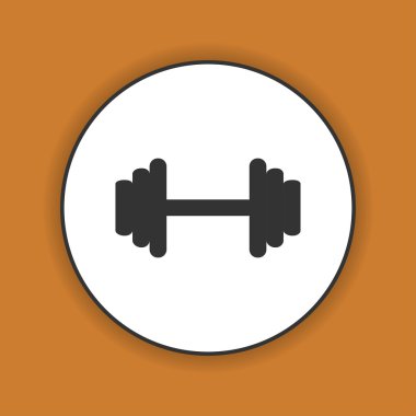 vektör modern düz dumbbell simgesi. eps10