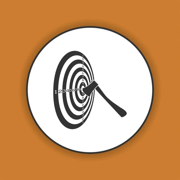 Icône de cible vectorielle — Image vectorielle