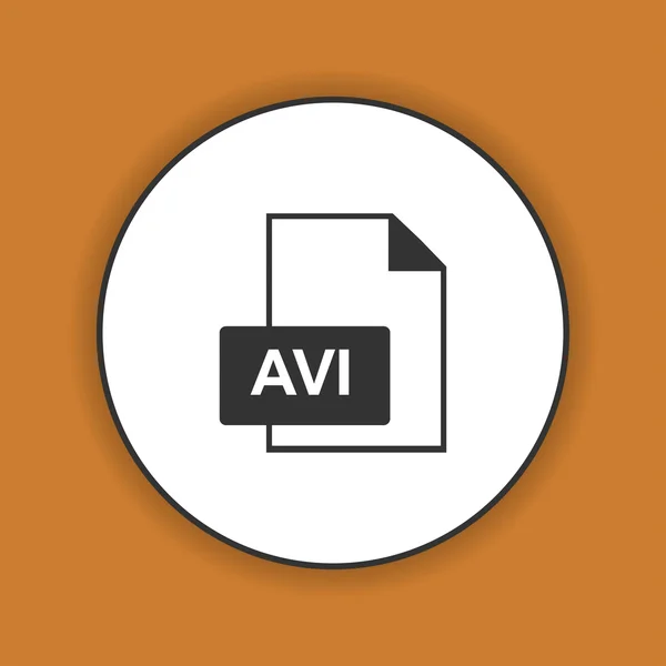 Avi file icon — Stock Vector