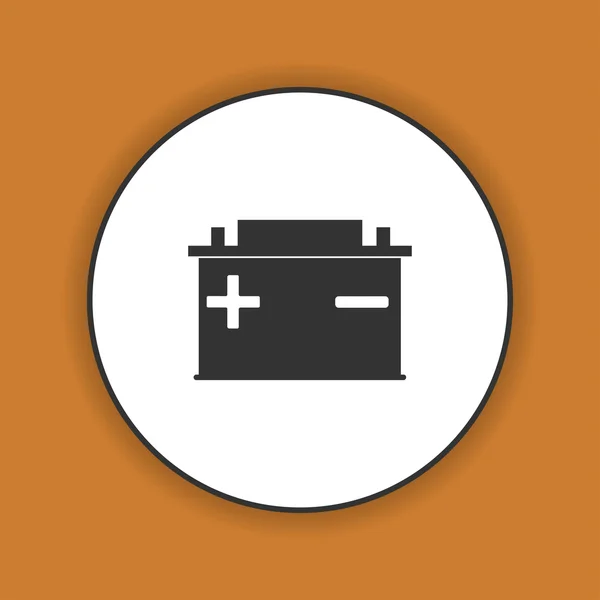 Car battery vector icon — Stock Vector
