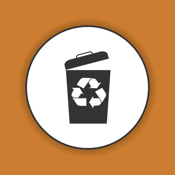 Trash can icon — Stock Vector