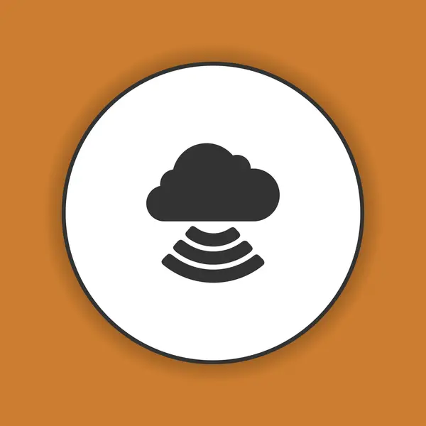 Icono de nube, ilustración vectorial. — Archivo Imágenes Vectoriales