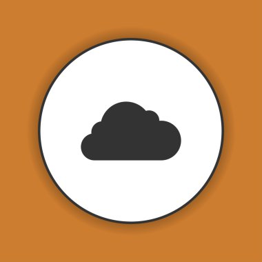 bulut simgesi, vektör illüstrasyonu. 