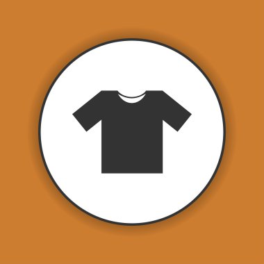 Tshirt Icon Icon, vektör çizim. 