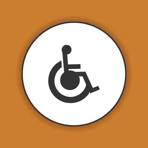 Ανάπηρος επίπεδη απλού εικονιδίου — Διανυσματικό Αρχείο