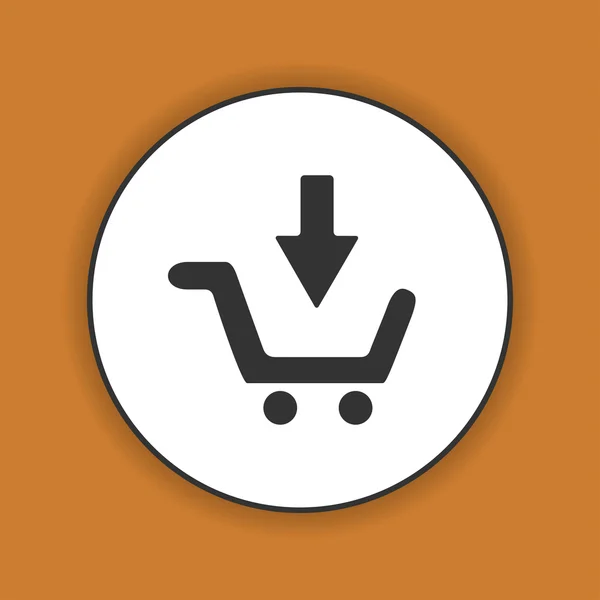 Shopping cart Flat — Stock Vector