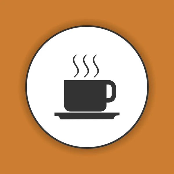 Ilustracja wektorowa kawy. Płaska konstrukcja stylu — Wektor stockowy