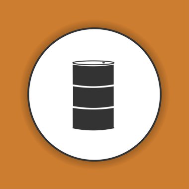 Basit simge varil petrol.