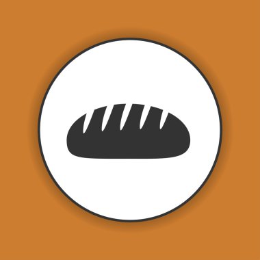 ekmek vektör simgesi. Tasarım stili eps 10.