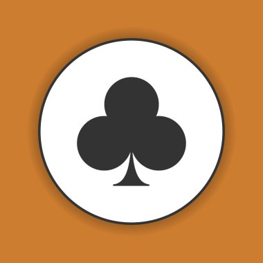 Poker simgesi. Düz 