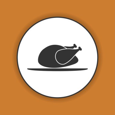 Tavuk. vektör simgesi