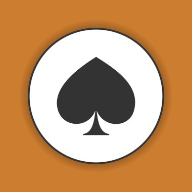 Poker simgesi. Düz 