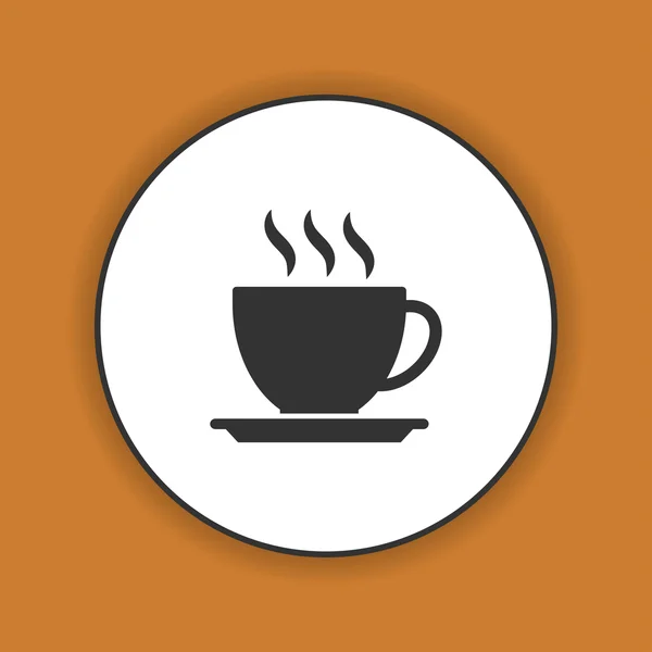 Koffie beker pictogram, vectorillustratie — Stockvector