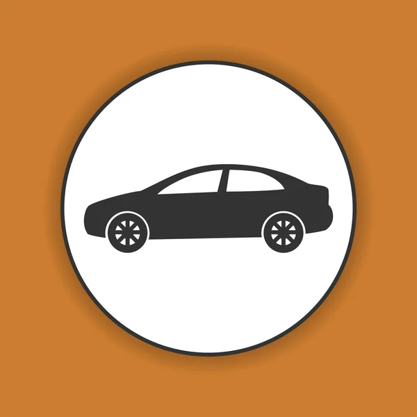 Icono del coche. estilo de diseño plano — Vector de stock