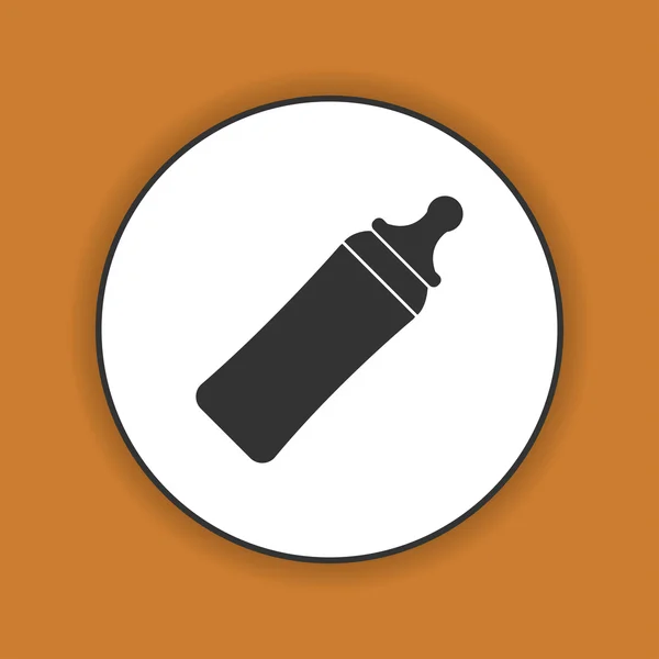 Dětské mléko láhev ikona - vektor — Stockový vektor