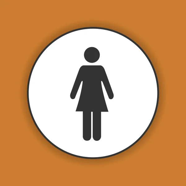 Woman - vector icon — Stock Vector