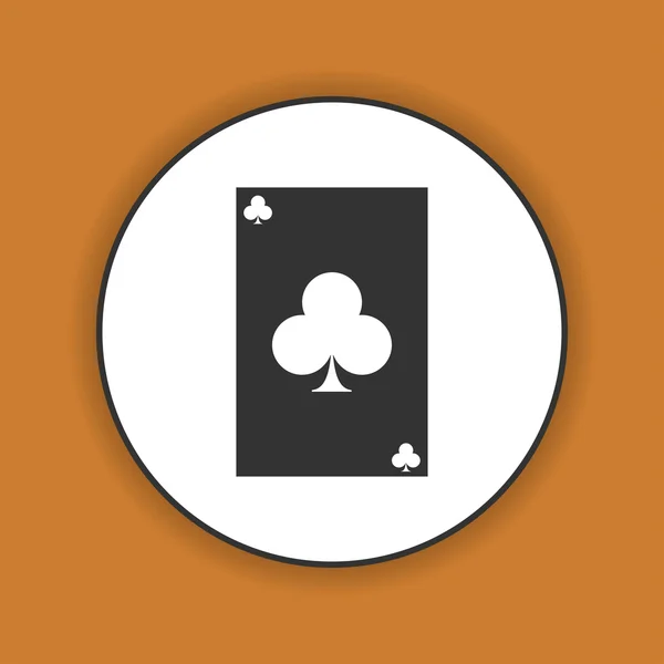 Vektor Spielkarte Farbe Symbol-Set. — Stockvektor